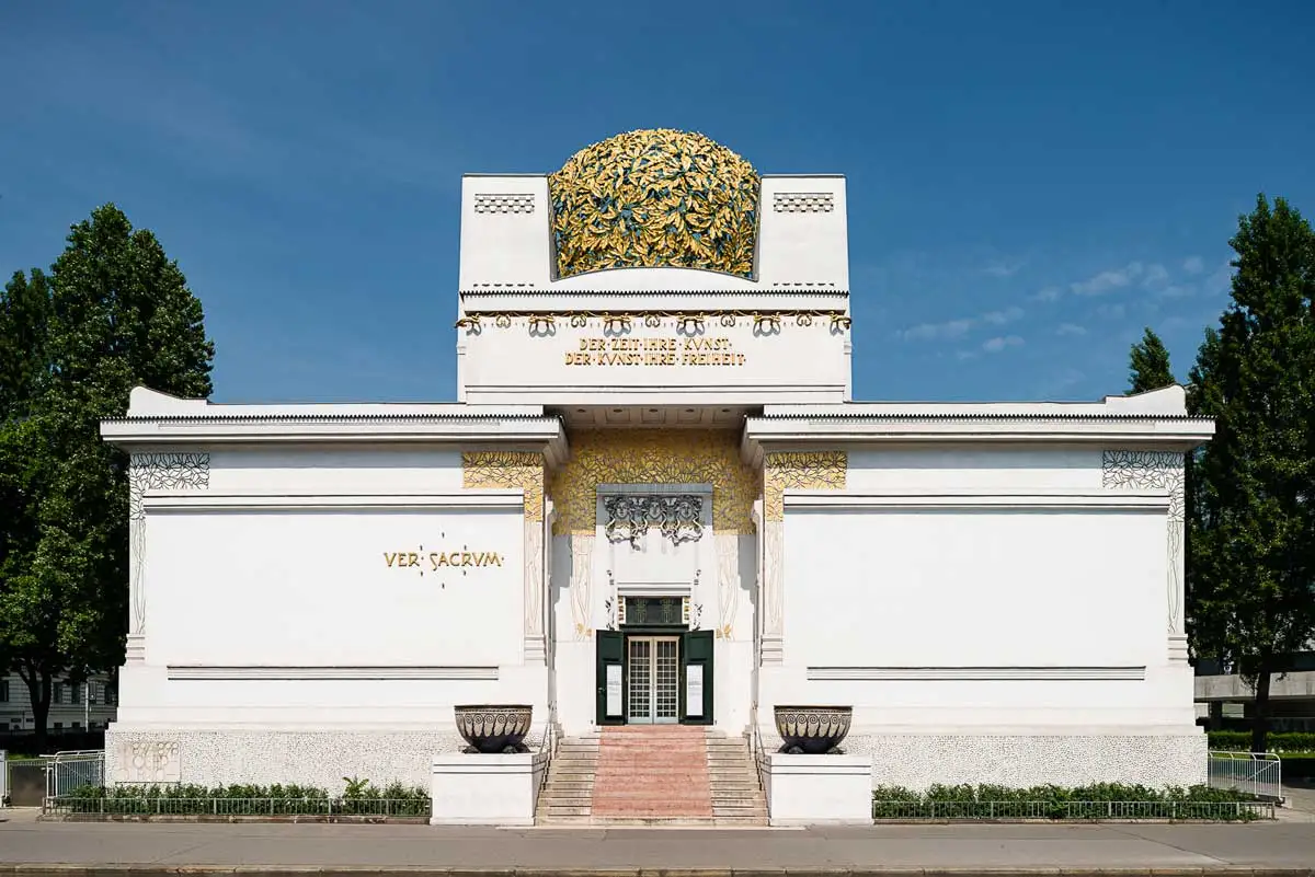 A photograph of the Secession Building in Vienna, 1897