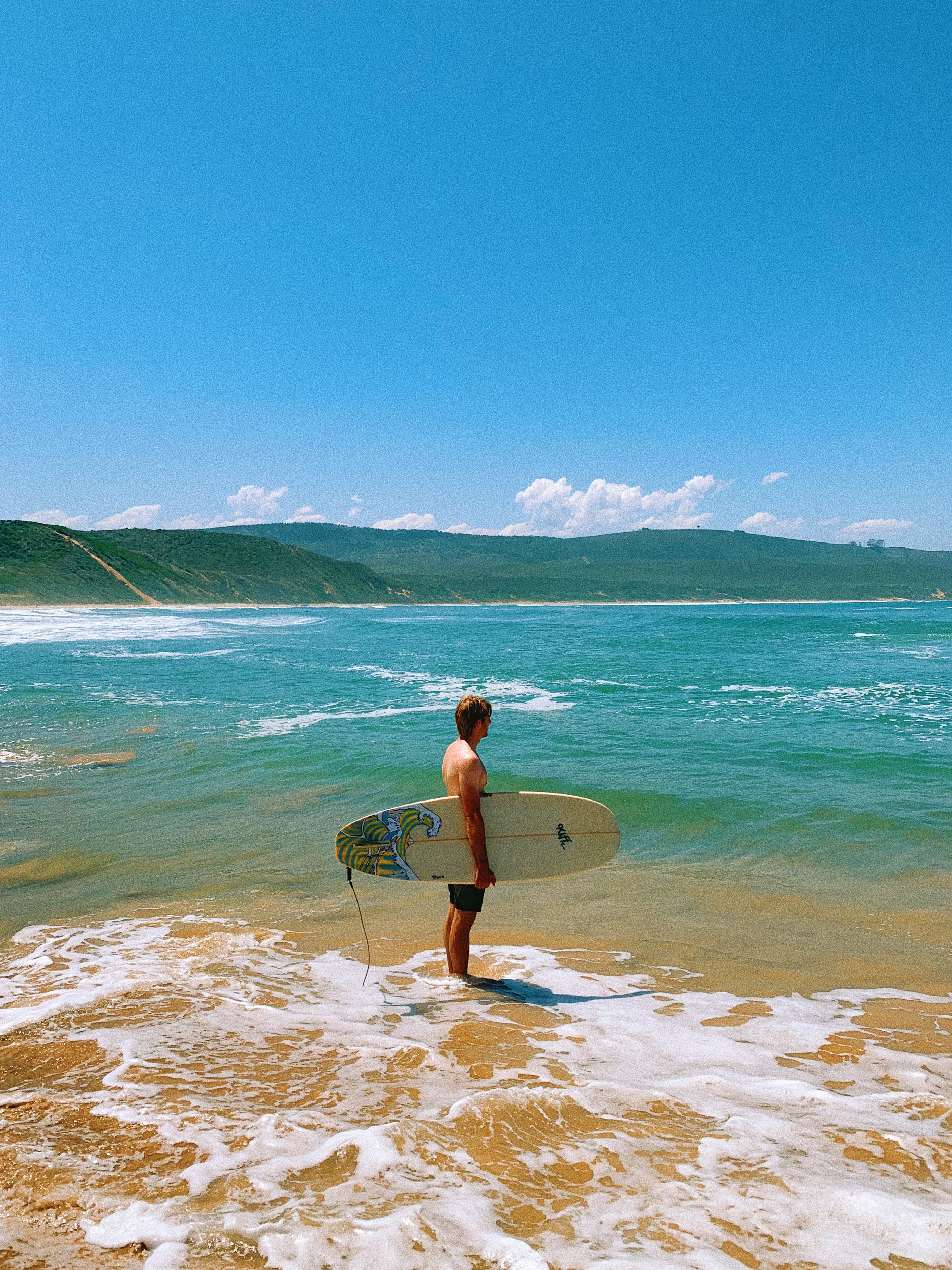 Jordan surfing at Buffalo Bay